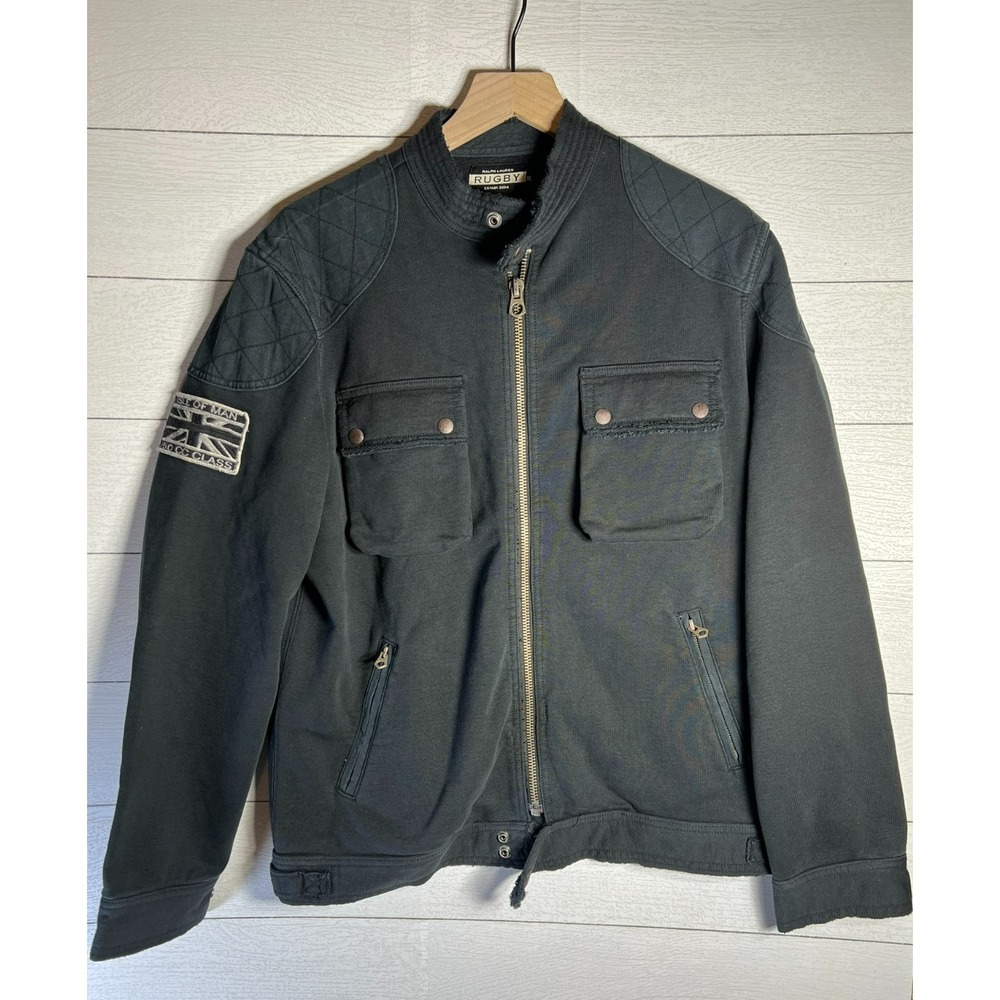 Ralph Lauren Rugby Mens XL 2012 ? Motorcycle Riders Club Black Isle of Man Patch